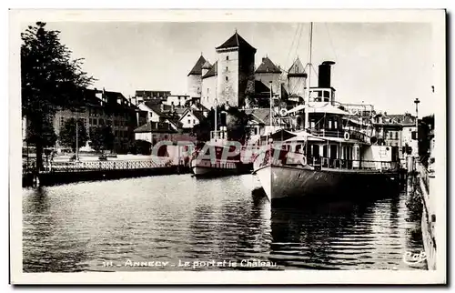 Cartes postales Annecy Le port et le chateau