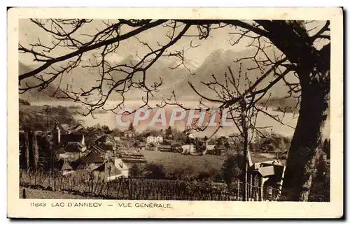 Cartes postales Annecy Lac Vue generale