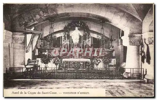 Cartes postales Annecy Autel de la crypte du Sacre Coeur