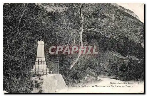 Route de Valloire - Monument de Capitaine de France - Cartes postales