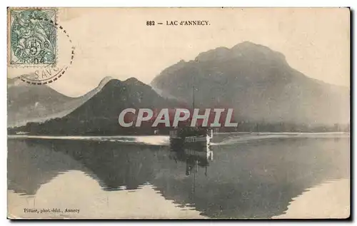 Annecy - Le Lac - Bateau - Cartes postales