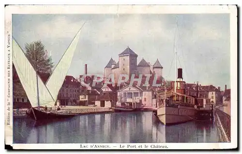 Annecy - Le Port et le Chateau - Cartes postales