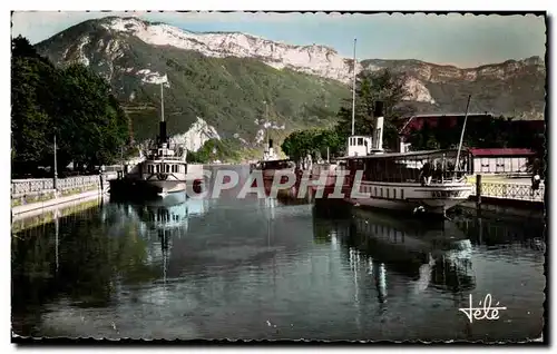 Annecy - Le Port - Le Mont Veyrier Bateau Mont Blanc - Ansichtskarte AK