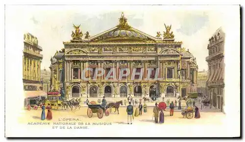 Paris - 9 - L Opera - Academie Nationale de la Musique et de la Danse - Ansichtskarte AK