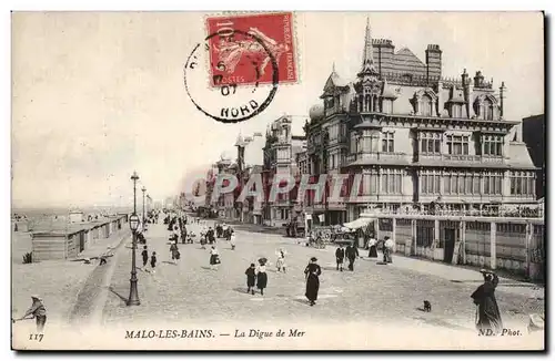 Malo les Bains - La Digue de Mer - Cartes postales