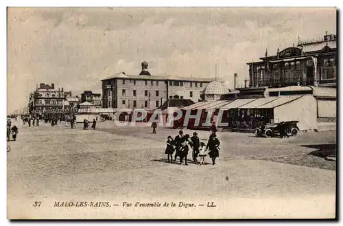 Malo les Bains - La Digue - Vue d ensemble - Cartes postales