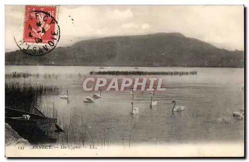 Cartes postales Annecy Les cygnes