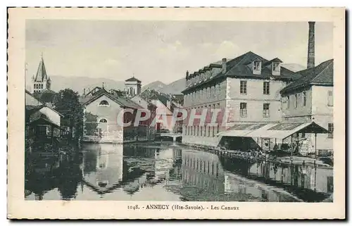 Ansichtskarte AK Annecy Les canaux