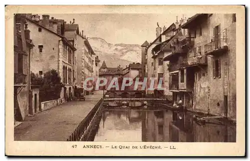 Ansichtskarte AK Annecy Le quai de l Eveche