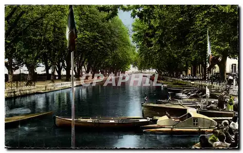 Cartes postales moderne Annecy Le canla et le pont des amours