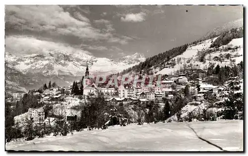 Moderne Karte Saint Gervais les Bains Vue generale