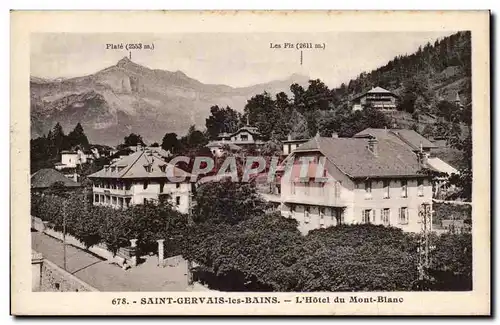 Cartes postales Saint Gervais les Bains L hotel du Mont Blanc