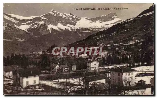 Cartes postales Saint Gervais les Bains Vue d hiver