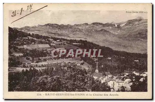 Cartes postales Saint Gervais les Bains et la chaine des Aravis