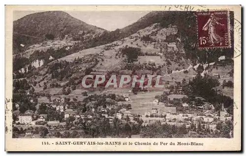 Cartes postales Saint Gervais les Bains et le chemin de fer du Mont Blanc