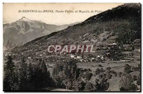 Cartes postales Saint Gervais les Bains Haute Vallee et aiguille du Plate