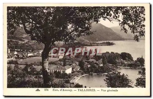 Cartes postales Environs d Annecy Talloires Vue generale