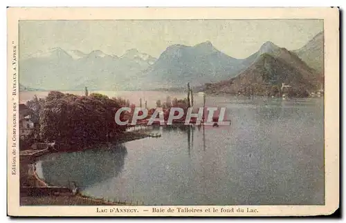 Cartes postales Lac d Annecy Baie de Talloires et le fond du lac