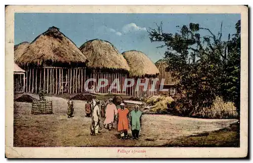 Afrique - Africa - Village - Illustration - Cartes postales