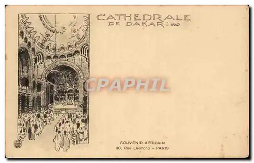 Afrique - Africa - Senegal - Cathedrale de Dakar - Souvenir Africain - 30 Rue Lhomond - Paris - Cartes postales