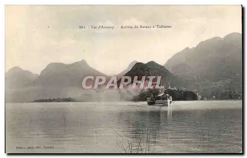 Lac d Annecy - Arrivee du Bateau a Talloires - Cartes postales