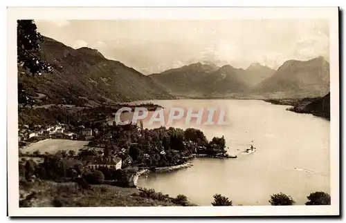 Lac d Annecy - Talloires - et le Massif des Bauges - Ansichtskarte AK