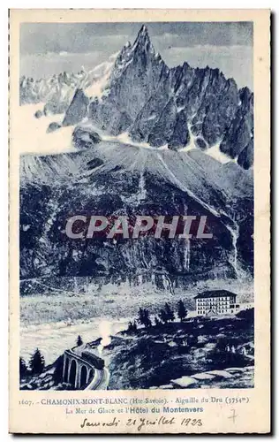 Chamonix Mont Blanc - Aiguille du Dru - Cartes postales