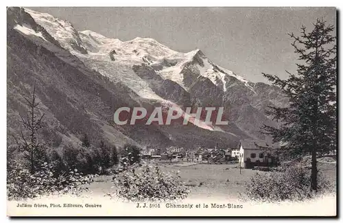 Chamonix - Le Mont Blanc - Cartes postales