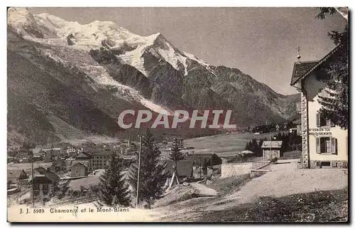 Chamonix - Le Mont Blanc - Cartes postales