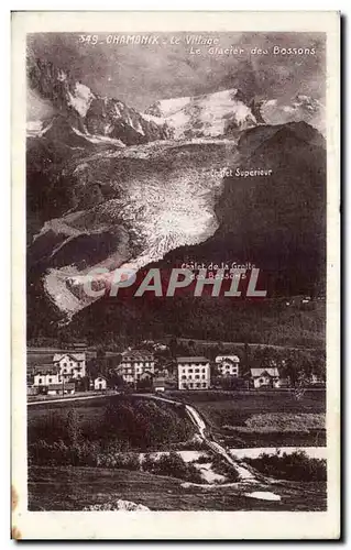 Chamonix - Le Village - Illustration - Cartes postales