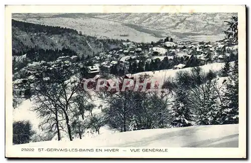 Cartes postales Saint Gervais les Bains en hiver Vue generale