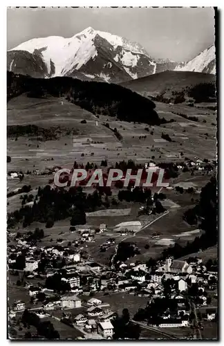 Cartes postales moderne Megeve et le Mont Blanc