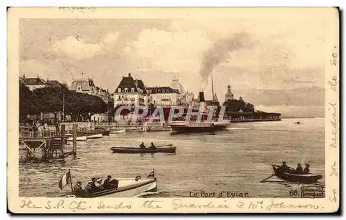 Cartes postales Le port d Evian