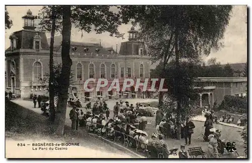 Cartes postales Bagneres de Bigorre Le parc du casino