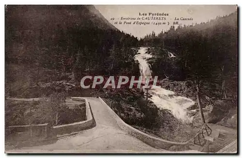 Ansichtskarte AK Environs de Cauterets La cascade et le pont d Espagne