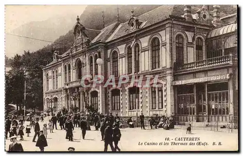 Cartes postales Cauterets le casino et les thermes des oeufs