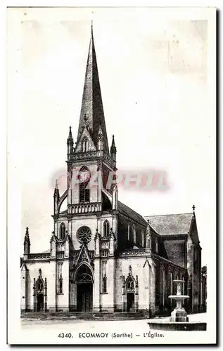 Cartes postales Ecommoy L eglise