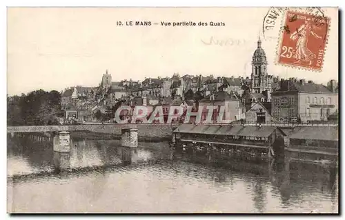 Cartes postales Le Mans Vue partielle des quais