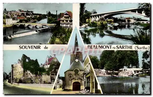 Cartes postales moderne Souvenir de Beaumont sur Sarthe