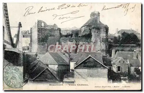 Ansichtskarte AK Beaumont Vieux chateau