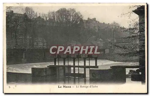 Cartes postales Le Mans Barrage d enfer