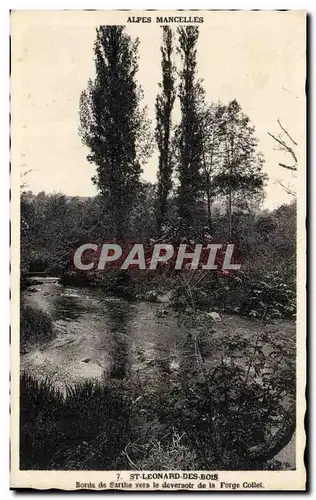 Cartes postales St Leonard des Bois Bords de Sarthe vers le deversoir de la forge Collet