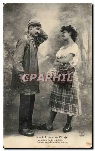 Cartes postales L amour au village costume Folklore