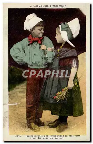 Cartes postales La Normandie Enfants