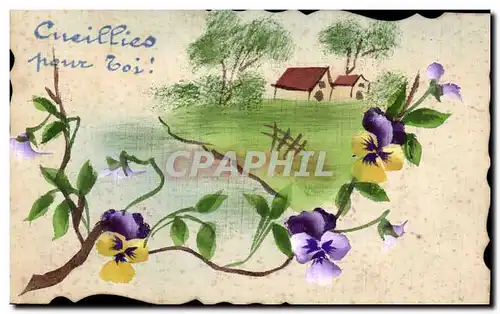 Cartes postales Fantaisie Fleurs