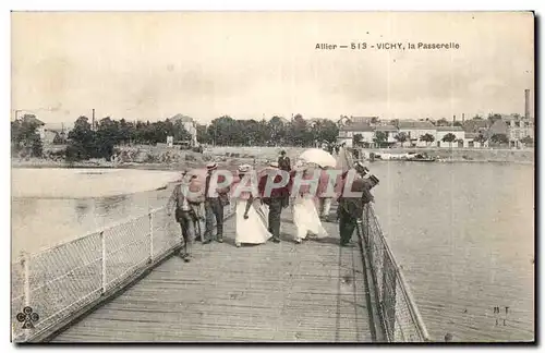 Cartes postales Vichy La passerelle