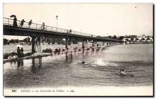 Cartes postales Vichy La passerelle de l Allier