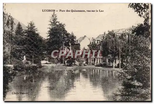 Ansichtskarte AK Luchon Parc des Quinconces vue sur le lac