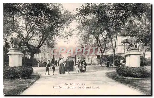 Cartes postales Toulouse Entree du jardin du grand rond