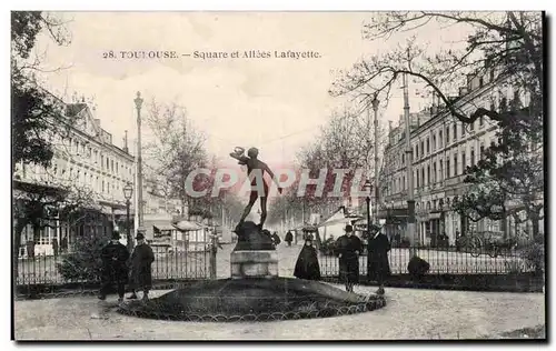 Cartes postales Toulouse Square et allees Lafayette